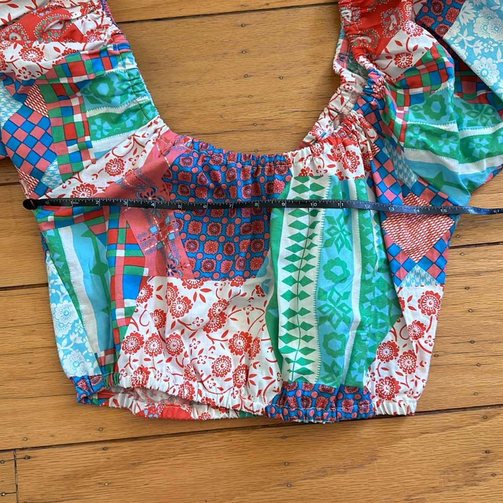 Rare Sample Lykke Wullf Patchwork Top - image 5